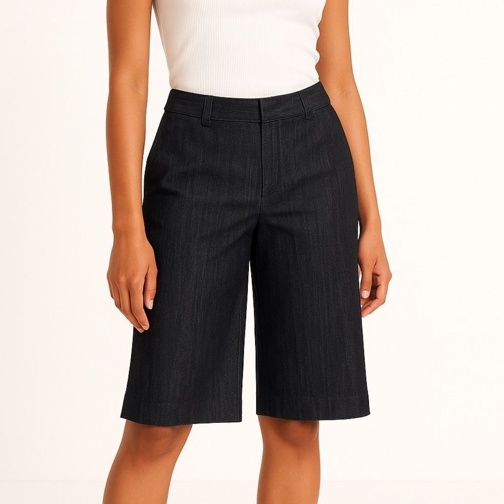 The Limited Denim Cassidy Jeans 4 wide leg capri shorts